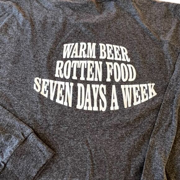 Port & Co long sleeve T-shirt, gray, men's size 2 XL - Picture 7 of 8